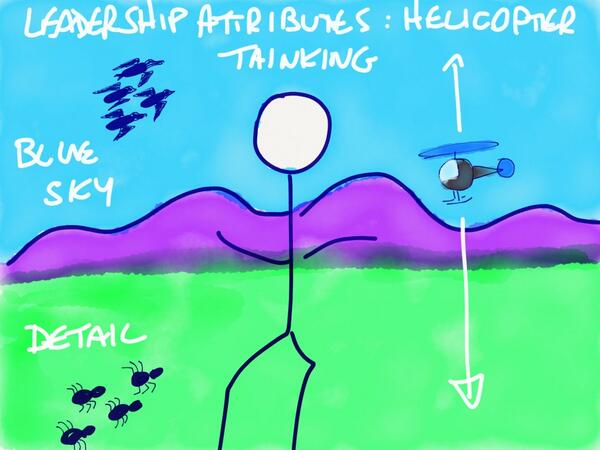 Leadership Attributes: Helicopter thinking